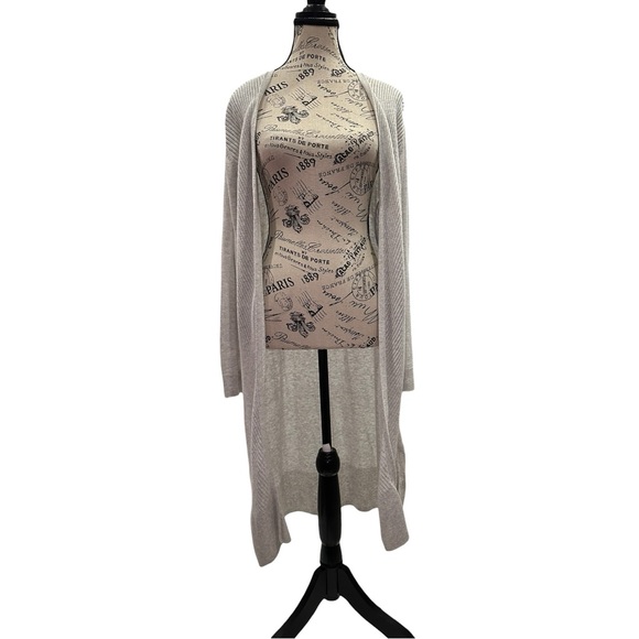 Allison Joy Gray Knit Duster Cardigan - Picture 2 of 8